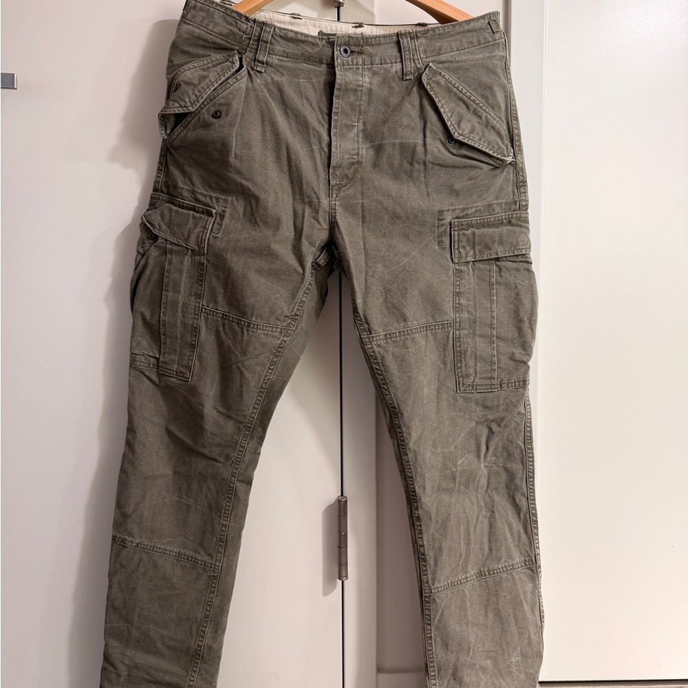 Vintage Ralph Lauren Men's Cargo Pants Olive Green 32x34
